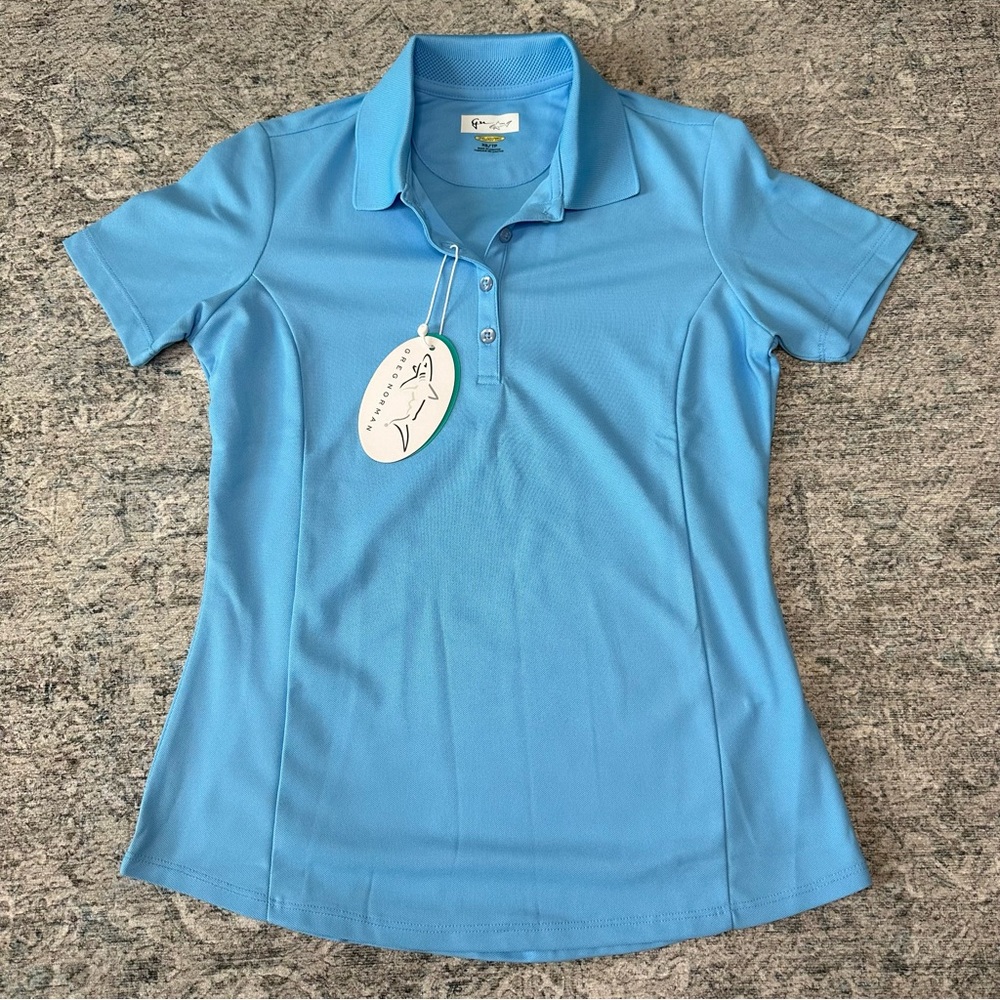 🆕Greg Norman Collection Blue Fitted Polo Size XS